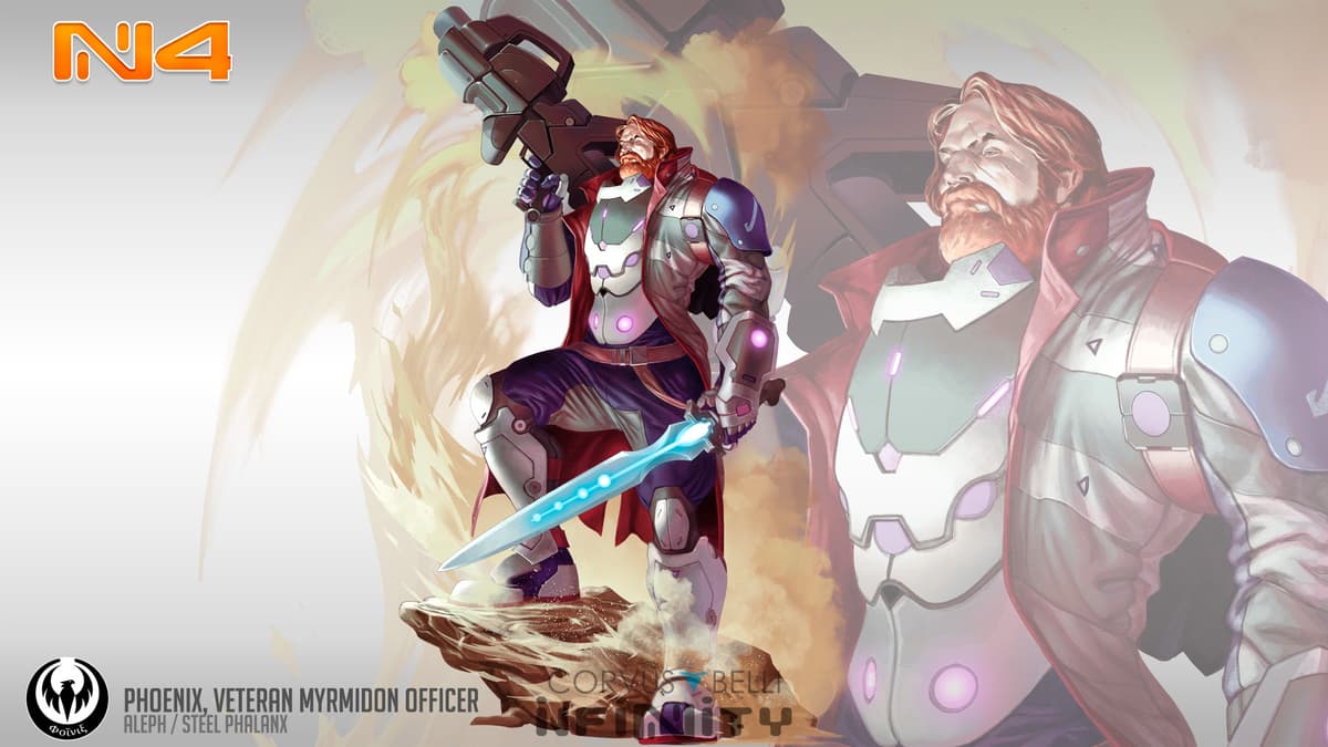 Heroes Infinity Codeone - Phoenix Art, Officer Veteran Myrmidon, Myrmidon Veteran Officer