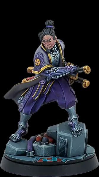 Miyamoto miniature for Hexadome Legends