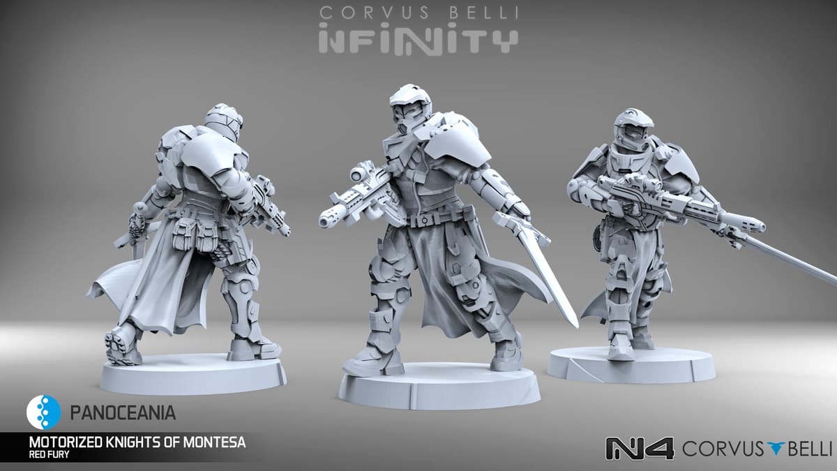 KNIGHT OF MONTESA - three views - Infinity September Releases