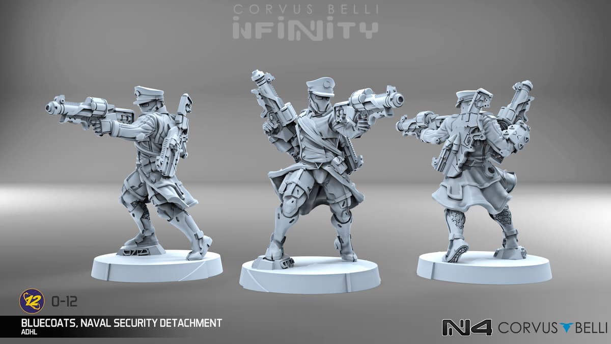 Infinity Releases June - Bluecoat unpainted minis