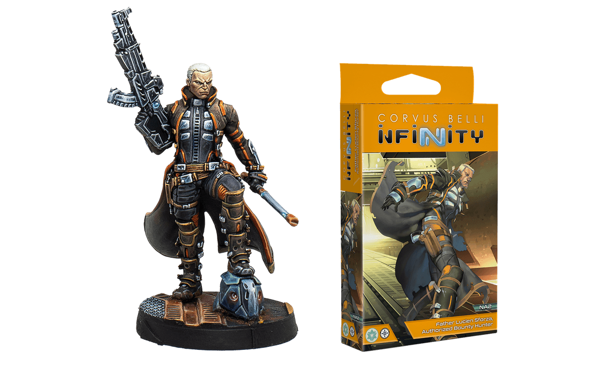 Infinity Releases September - Father Lucien Sforza, Authorized Bounty Hunter - Box