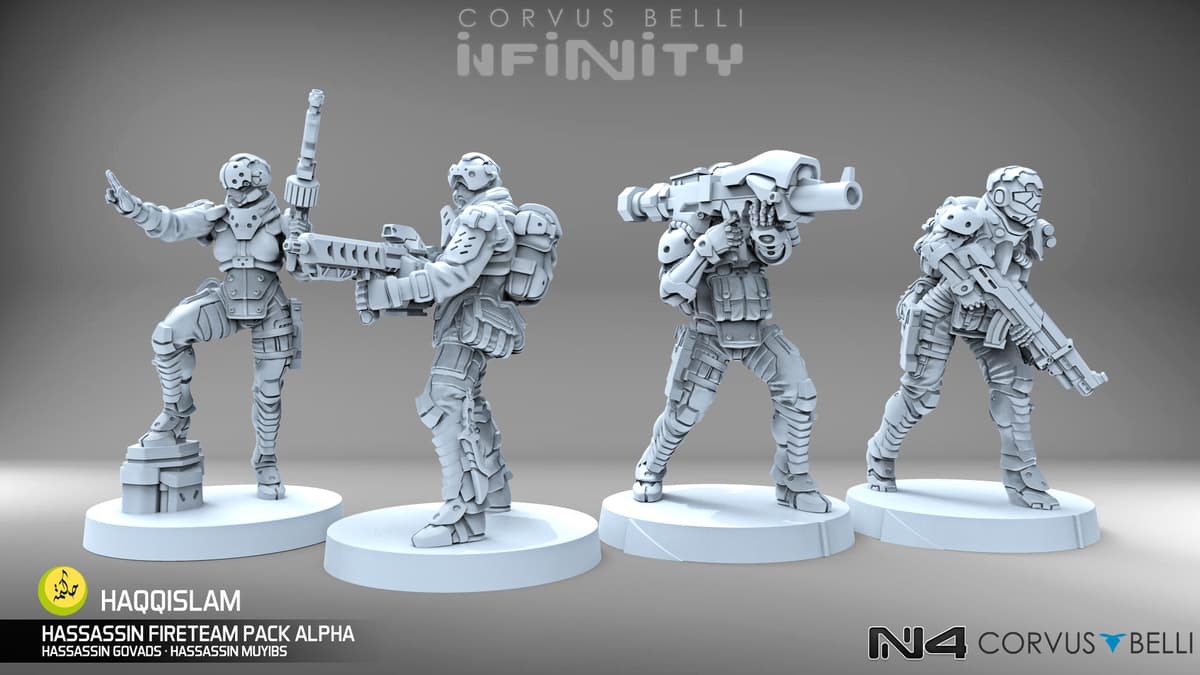 Infinity Releases October - Hassassin Fireteam Pack Alpha - 2