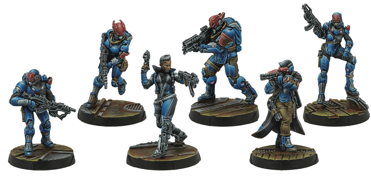 Infinity Releases October- Reinforcements: PanOceania Pack Alpha - Miniatures