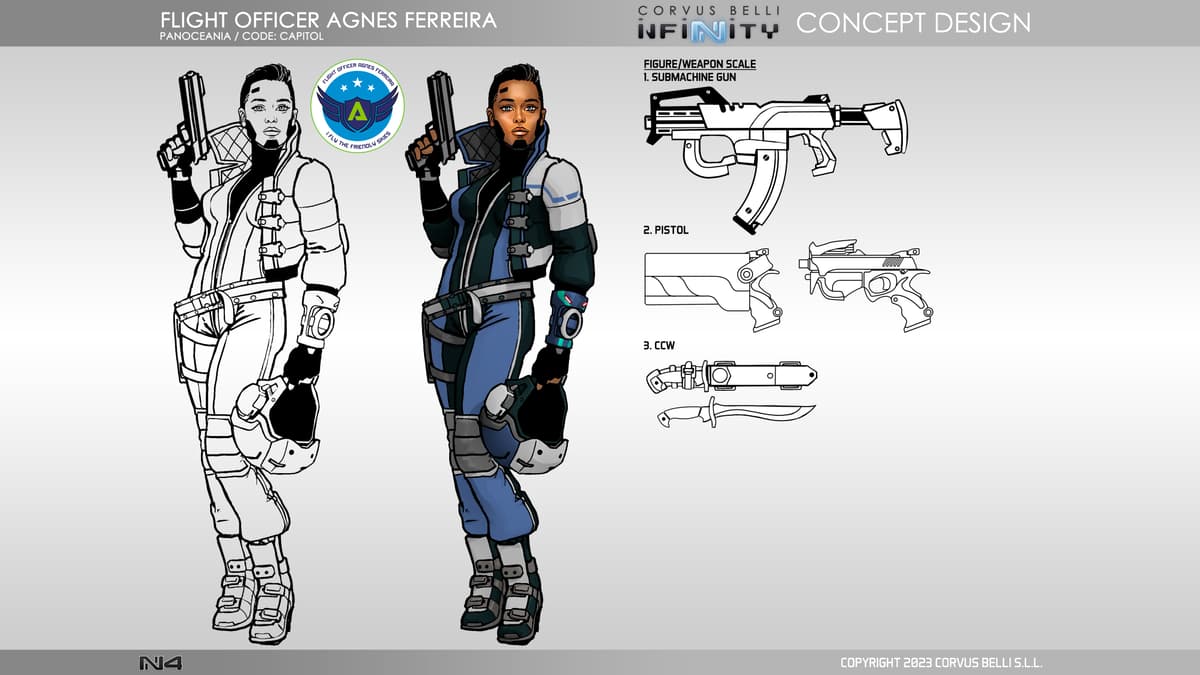 Infinity Releases October - Reinforcements: PanOceania Pack Alpha - Agnes Ferreira