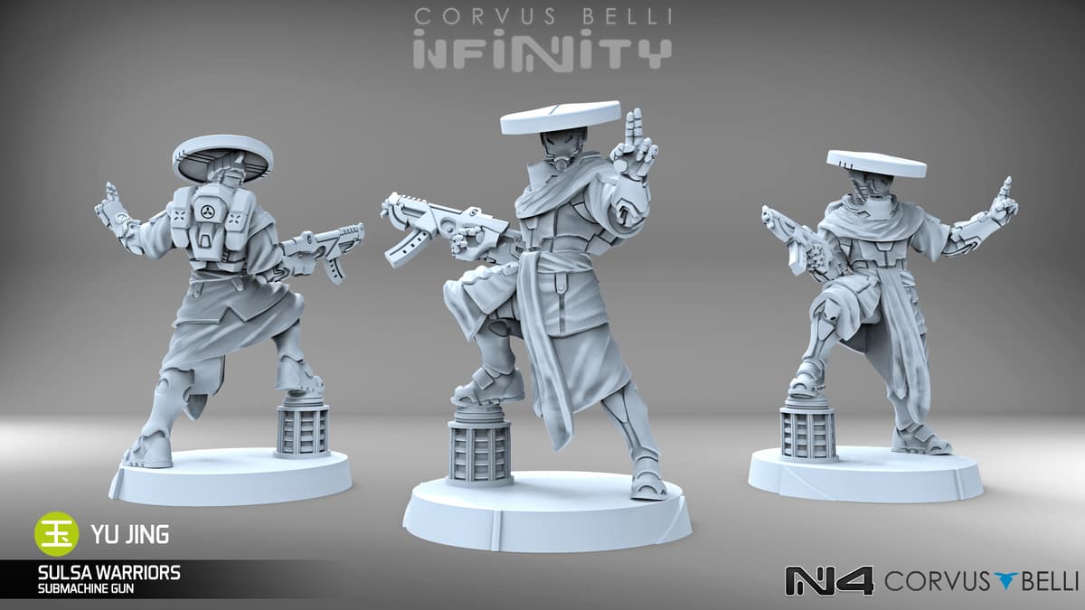 Infinity Releases October- Reinforcements: Yu Jing Pack Alpha - Sulsa Warrior